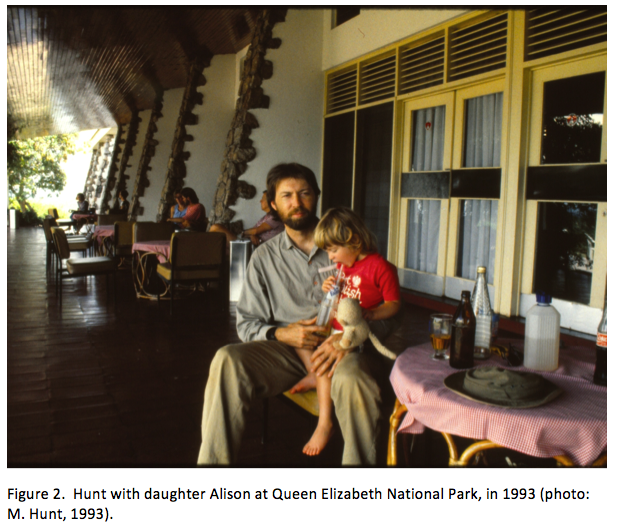 Hunt and daughter, 1993